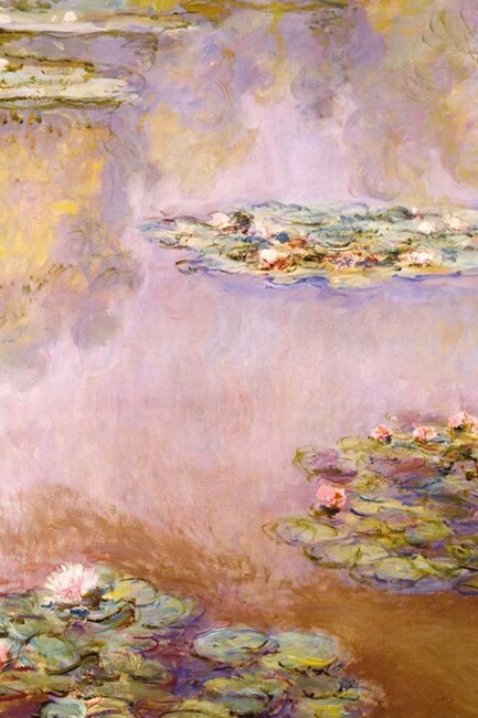 ΣΗΜΕΙΩΜΑΤΑΡΙΟ FLAME TREE FOILED MONET-WATERLILIES 14,8*21cm.88Φ.ΡΙΓΕ