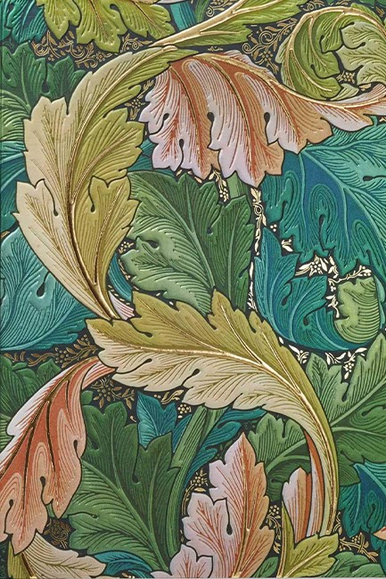 ΣΗΜΕΙΩΜΑΤΑΡΙΟ FLAME TREE FOILED MORRIS-ACANTHUS 14,8*21cm.88Φ.ΡΙΓΕ