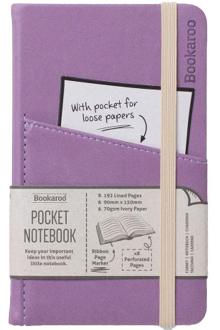 ΣΗΜΕΙΩΜΑΤΑΡΙΟ IF BOOKAROO THE PASTELS 9,5*15.6cm.ΡΙΓΕ AUBERGINE