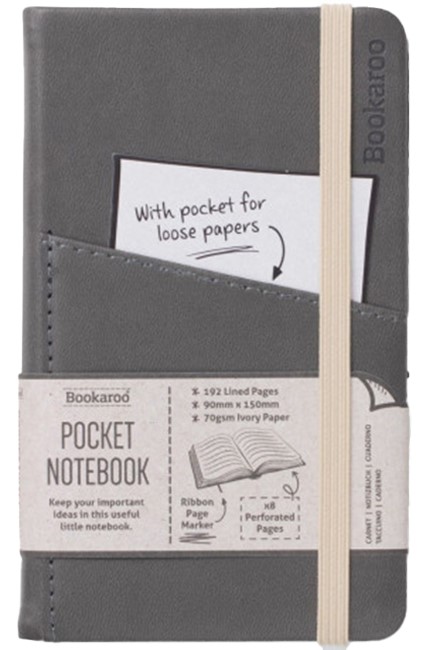ΣΗΜΕΙΩΜΑΤΑΡΙΟ IF BOOKAROO THE PASTELS 9,5*15.6cm.ΡΙΓΕ CHARCOAL