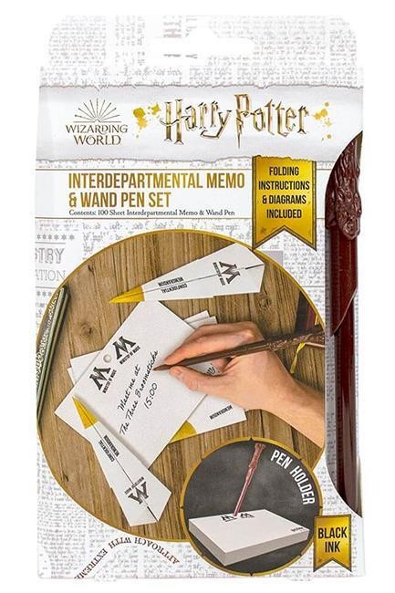 ΚΥΒΟΣ ΣΗΜΕΙΩΣΕΩΝ ΧΑΡΤΙΝΟΣ HARRY POTTER ΜΕ ΣΤΥΛΟ WAND