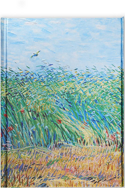 ΣΗΜΕΙΩΜΑΤΑΡΙΟ FLAME TREE FOILED VAN GOGH-WHEAT FIELD WITH A LARK 14,8*21cm.88Φ.ΡΙΓΕ