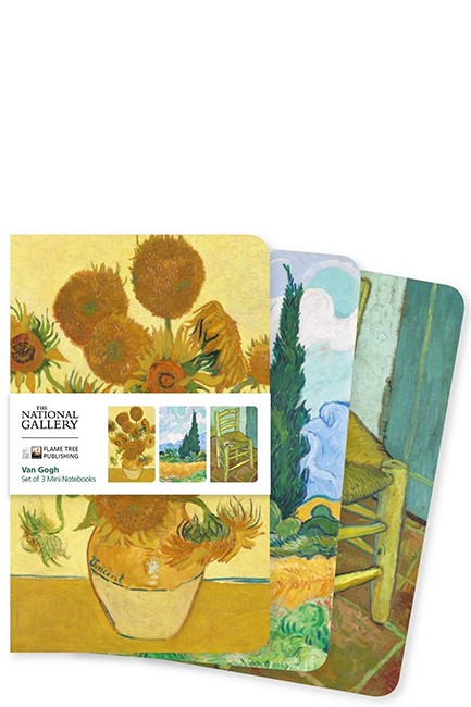 ΣΗΜΕΙΩΜΑΤΑΡΙΟ FLAME TREE MINI NATIONAL GALLERY-VAN GOGH 9*14,5cm.32Φ.ΡΙΓΕ ΣΕΤ 3ΤΕΜ.