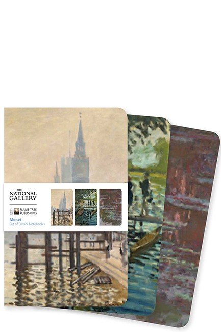 ΣΗΜΕΙΩΜΑΤΑΡΙΟ FLAME TREE MINI NATIONAL GALLERY-MONET 9*14,5cm.32Φ.ΡΙΓΕ ΣΕΤ 3ΤΕΜ.
