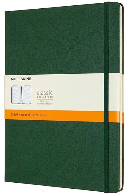 ΣΗΜΕΙΩΜΑΤΑΡΙΟ 19*25 XL MOLESKINE ΡΙΓΕ HARD MYRTLE GREEN