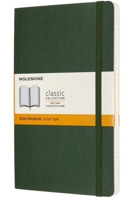 ΣΗΜΕΙΩΜΑΤΑΡΙΟ 13*21 LARGE MOLESKINE ΡΙΓΕ SOFT MYRTLE GREEN