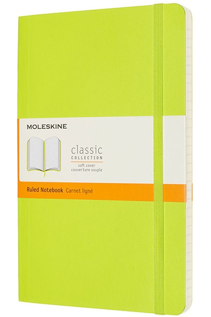 ΣΗΜΕΙΩΜΑΤΑΡΙΟ 13*21 LARGE MOLESKINE ΡΙΓΕ SOFT LEMON GREEN