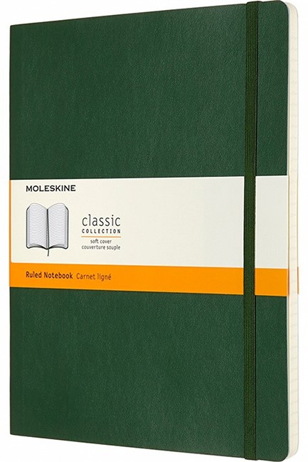 ΣΗΜΕΙΩΜΑΤΑΡΙΟ 19*25 XL MOLESKINE ΡΙΓΕ SOFT MYRTLE GREEN