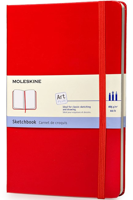 ΣΗΜΕΙΩΜΑΤΑΡΙΟ 13*21 LARGE MOLESKINE SΚΕΤCΗBOOK RED