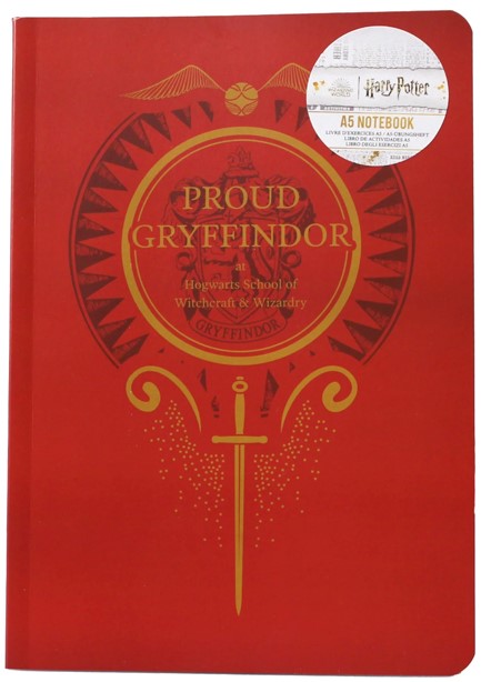 ΣΗΜΕΙΩΜΑΤΑΡΙΟ 14*21CM. ΡΙΓΕ HARRY POTTER NBA5HP81 PROUD GRYFFINDOR