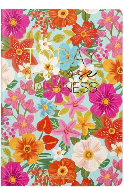 ΣΗΜΕΙΩΜΑΤΑΡΙΟ 14*21ΕΚ.ΡΙΓΕ LΕGΑΜΙ ΜΕDΙUΜ A5NOT0059 FLOWERS