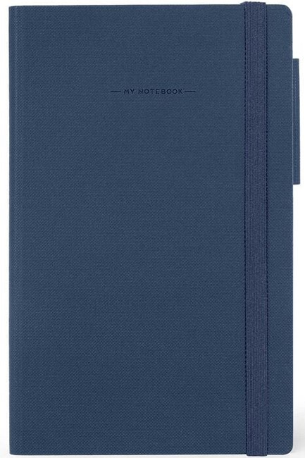 ΣΗΜΕΙΩΜΑΤΑΡΙΟ 13*21εκ.ΡΙΓΕ LEGAMI ΜΕ ΛΑΣΤΙΧΟ MY NOTEBOOK MYNOT0220 GALACTIC BLUE