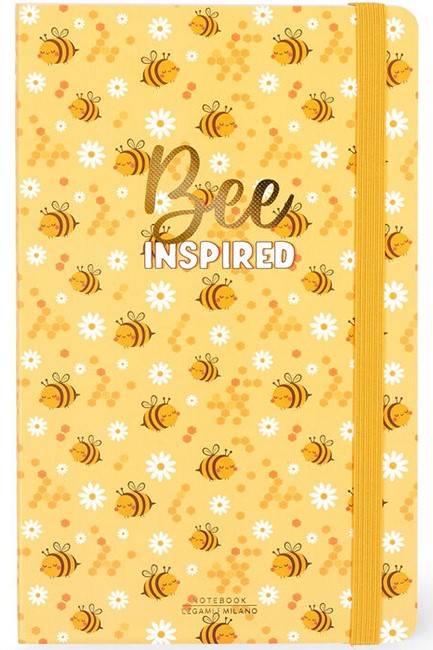 ΣΗΜΕΙΩΜΑΤΑΡΙΟ 13*21CM.ΡΙΓΕ LEGAMI ΜΕ ΛΑΣΤΙΧΟ NOTP0108 BEE