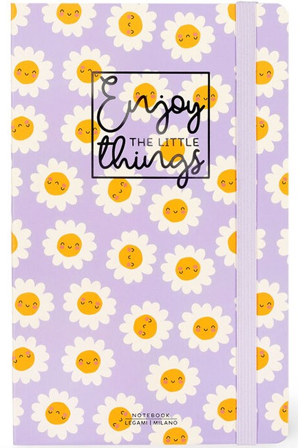 ΣΗΜΕΙΩΜΑΤΑΡΙΟ 13*21CM.ΡΙΓΕ LEGAMI ΜΕ ΛΑΣΤΙΧΟ NOTP0109 DAISY