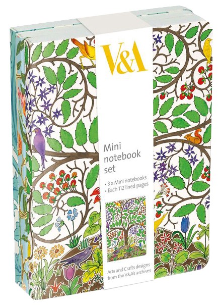 ΣΗΜΕΙΩΜΑΤΑΡΙΟ 9*12.5εκ.ΡΙΓΕ V&A ΣΕΤ 3 ΤΕΜ.ARTS AND CRAFTS