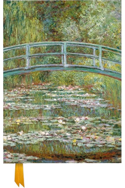ΣΗΜΕΙΩΜΑΤΑΡΙΟ FLAME TREE FOILED MONET-BRIDGE OVER A POND OF WATER LILIES 18,2*24.5cm.54Φ.ΡΙΓΕ