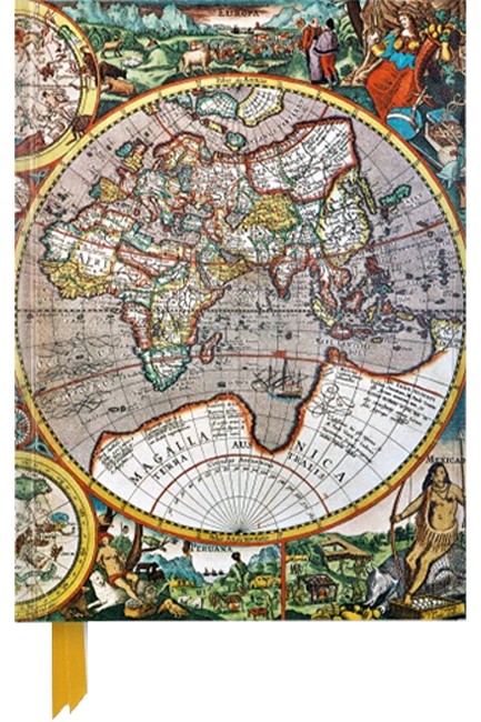 ΣΗΜΕΙΩΜΑΤΑΡΙΟ FLAME TREE FOILED VAN DEN KEERE-ANTIQUE MAP OF THE WORLD 14,8*21cm.88Φ.ΡΙΓΕ