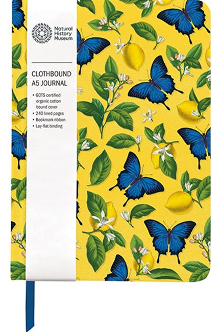 ΣΗΜΕΙΩΜΑΤΑΡΙΟ MUSEUMS & GALLERIES 15,4*21,7cm.ΡΙΓΕ HARD NATURAL HISTORY MUSEUM-ULYSSES BUTTERFLY