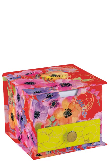 ΚΥΒΟΣ ΣΗΜΕΙΩΣΕΩΝ ΧΑΡΤΙΝΟΣ THE GIFTED STATIONERY ΜΕ ΣΥΡΤΑΡΙ ANEMONES