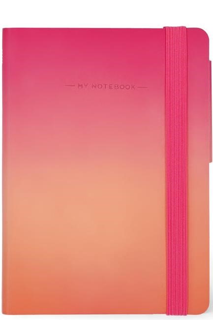 ΣΗΜΕΙΩΜΑΤΑΡΙΟ 09,5*13,5εκ.ΡΙΓΕ LEGAMI ΜΕ ΛΑΣΤΙΧΟ MY NOTEBOOK MYNOT0254 GOLDEN HOUR