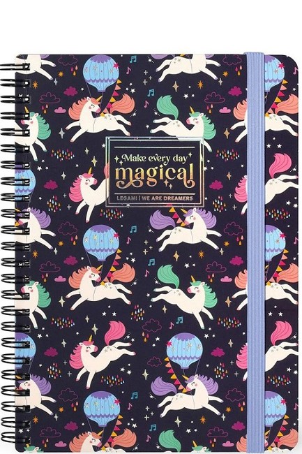 ΤΕΤΡΑΔΙΟ ΣΠΙΡΑΛ FANCY 21*29CM.ΡΙΓΕ LEGAMI ΜΕ ΛΑΣΤΙΧΟ MAX A4NOTS0057 UNICORN