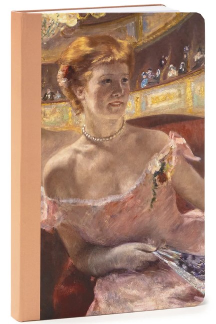 ΣΗΜΕΙΣΗΜΕΙΩΜΑΤΑΡΙΟ 14*21ΕΚ.ΡΙΓΕ TODAY IS ART DAY-WOMAN IN A PEARL NECKLACE IN A LOGE-MARY CASSATT