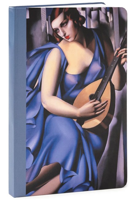 ΣΗΜΕΙΩΜΑΤΑΡΙΟ 14*21ΕΚ.ΡΙΓΕ TODAY IS ART DAY-WOMAN IN BLUE WITH GUITAR-TAMARA DE LEMPICKA
