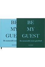ΒΙΒΛΙΟ ΕΠΙΣΚΕΠΤΩΝ  23*23,5 εκ..ΑΡΙΓΩΤΟ PRINTWORKS PW00374 BE MY GUEST ΠΡΑΣΙΝΟ-ΜΠΛΕ