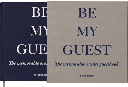ΒΙΒΛΙΟ ΕΠΙΣΚΕΠΤΩΝ  23*23,5 εκ..ΑΡΙΓΩΤΟ PRINTWORKS PW00373 BE MY GUEST ΓΚΡΙ-ΜΠΛΕ