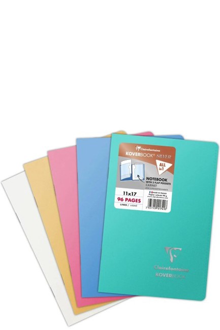 ΣΗΜΕΙΩΜΑΤΑΡΙΟ CLAIRE FONTAINE 11*17cm.ΡΙΓΕ 80Φ.KOVERBOOK SILVER