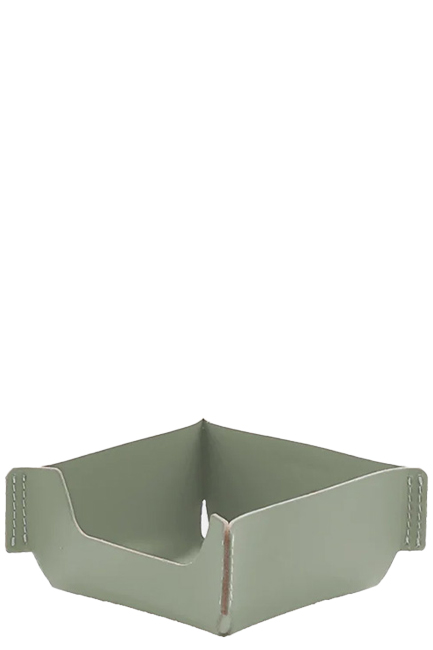 ΚΥΒΟΣ ΣΗΜΕΙΩΣΕΩΝ VACAVALIENTE 24*22cm.ΑΝΑΚΥΚΛΩΜΕΝΟ ΔΕΡΜΑ SAGE GREEN