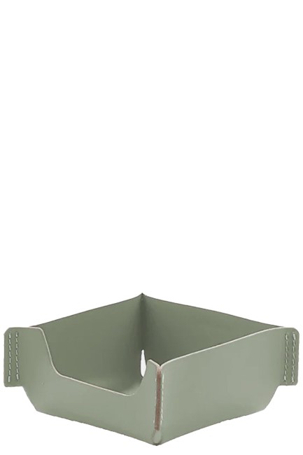 ΚΥΒΟΣ ΣΗΜΕΙΩΣΕΩΝ VACAVALIENTE 24*22cm.ΑΝΑΚΥΚΛΩΜΕΝΟ ΔΕΡΜΑ SAGE GREEN