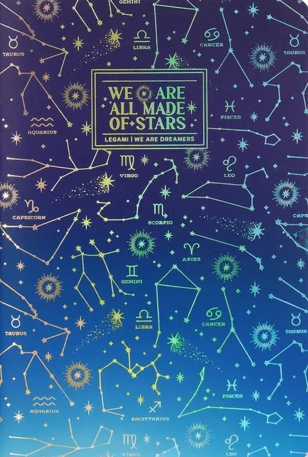 ΣΗΜΕΙΩΜΑΤΑΡΙΟ 17*24εκ.ΡΙΓΕ LEGAMI LARGE B5NOT0053 STARS