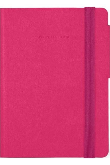 ΣΗΜΕΙΩΜΑΤΑΡΙΟ 12*18εκ.ΡΙΓΕ LEGAMI ΜΕ ΛΑΣΤΙΧΟ MEDIUM MYNOT0279 MY NOTEBOOK RASPBERRY