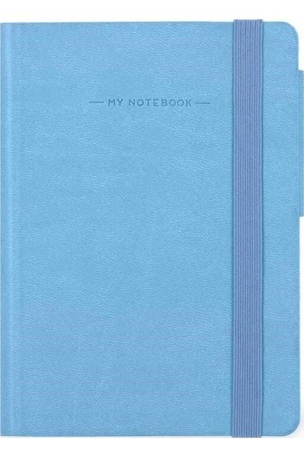 ΣΗΜΕΙΩΜΑΤΑΡΙΟ 17*24εκ.ΡΙΓΕ LEGAMI ΜΕ ΛΑΣΤΙΧΟ LARGE MYNOT0297 MY NOTEBOOK RETRO BLUE