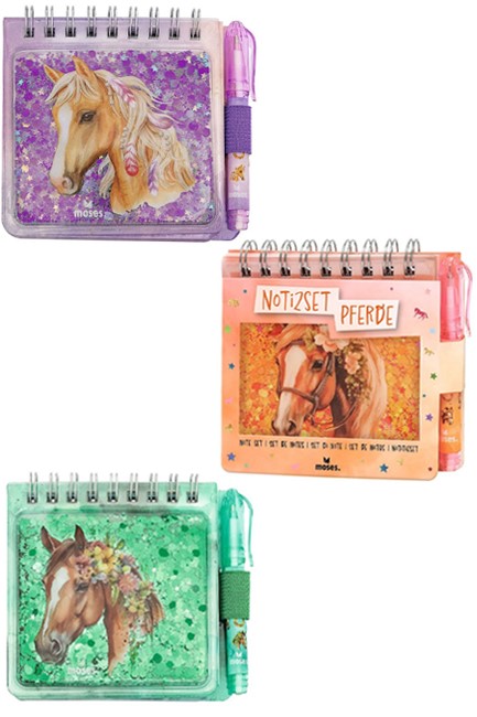 ΣΗΜΕΙΩΜΑΤΑΡΙΟ ΜΠΛΟΚ MOSES GLITTER HORSE M38267