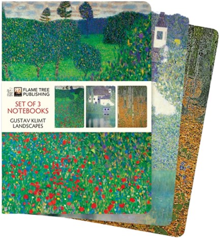 ΣΗΜΕΙΩΜΑΤΑΡΙΟ FLAME TREE STANDARD KLIMT LANDSCAPES 14,8*21cm.32Φ.ΡΙΓΕ ΣΕΤ 3ΤΕΜ.