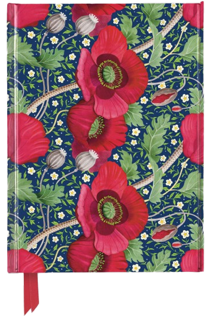 ΣΗΜΕΙΩΜΑΤΑΡΙΟ FLAME TREE FOILED PARKIN BEX-RED POPPIES 14,8*21cm.88Φ.ΡΙΓΕ