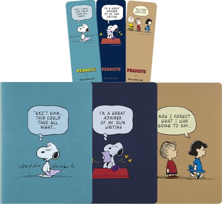 ΣΗΜΕΙΩΜΑΤΑΡΙΟ 19*25 XL MOLESKINE ΡΙΓΕ CAHIER ΣΕΤ 3ΤΕΜ.LE PEANUTS