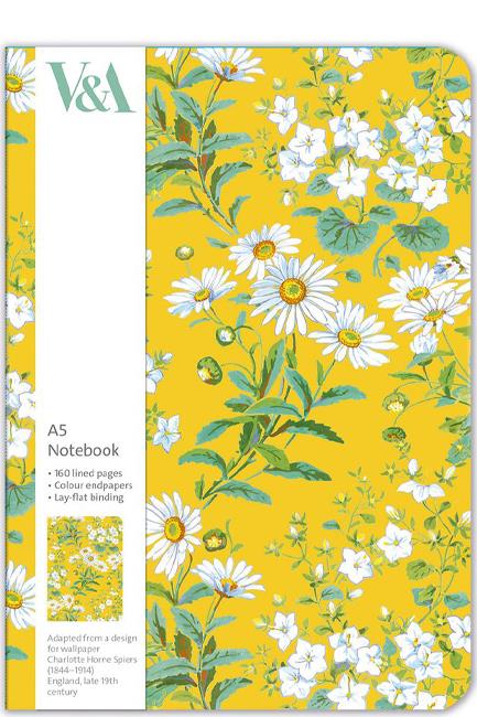 ΣΗΜΕΙΩΜΑΤΑΡΙΟ MUSEUMS & GALLERIES 15*21cm.ΡΙΓΕ YELLOW FLOWERS