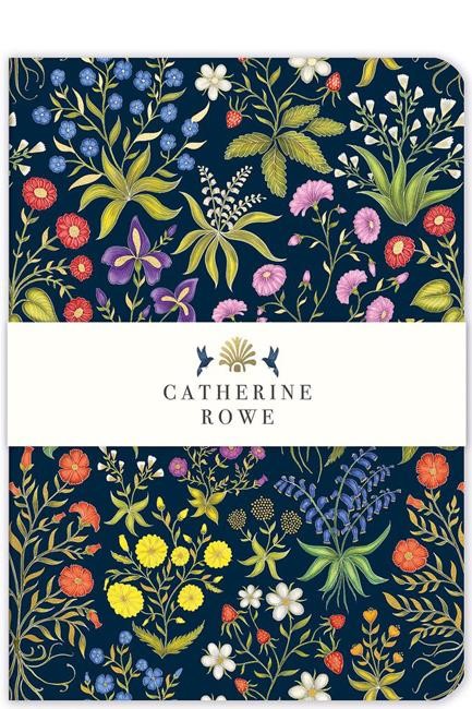 ΣΗΜΕΙΩΜΑΤΑΡΙΟ MUSEUMS & GALLERIES 15*21cm.ΡΙΓΕ SOFT CATHERINE ROWE MEDIEVAL FLORAL