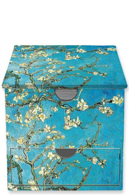 ΚΥΒΟΣ ΣΗΜΕΙΩΣΕΩΝ ΧΑΡΤΙΝΟΣ FLAME TREE ΜΕ ΣΥΡΤΑΡΙ VAN GOGH-ALMOND BLOSSOM