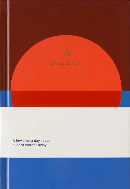 ΣΗΜΕΙΩΜΑΤΑΡΙΟ A-JOURNAL 13*19cm.ΡΙΓΕ ONE LINE A DAY-CIRCLE