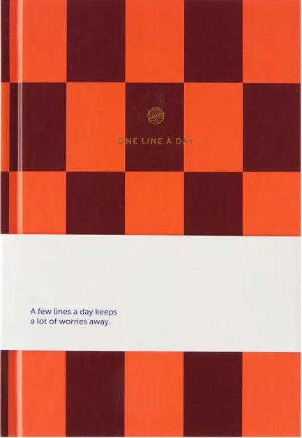 ΣΗΜΕΙΩΜΑΤΑΡΙΟ A-JOURNAL 13*19cm.ONE LINE A DAY-CHECKERED