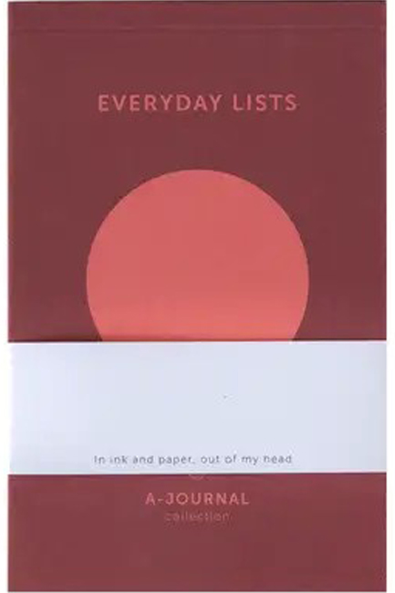 ΜΠΛΟΚ A-JOURNAL EVERYDAY LISTS 11*17cm.ΡΙΓΕ CIRCLE CORAL