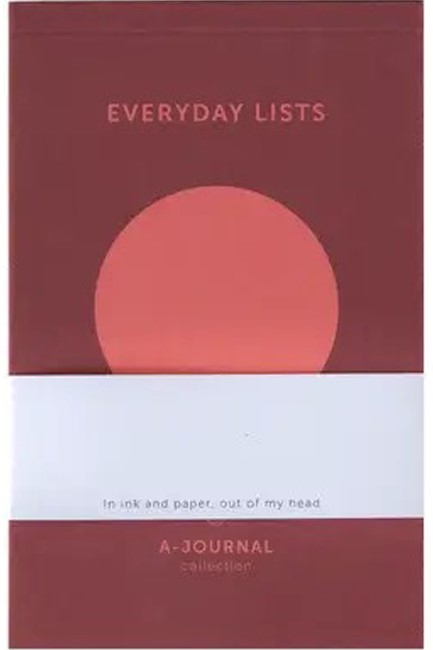ΜΠΛΟΚ A-JOURNAL EVERYDAY LISTS 11*17cm.ΡΙΓΕ CIRCLE CORAL