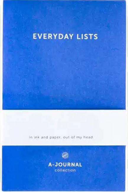 ΜΠΛΟΚ A-JOURNAL EVERYDAY LISTS 11*17cm.ΡΙΓΕ BLUE