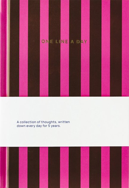 ΣΗΜΕΙΩΜΑΤΑΡΙΟ A-JOURNAL 13*19cm.ΡΙΓΕ ΥΦΑΣΜΑ ONE LINE A DAY-STRIPES