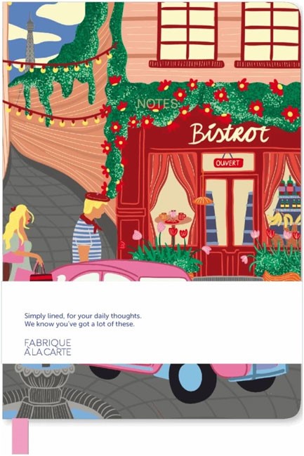 ΣΗΜΕΙΩΜΑΤΑΡΙΟ A-JOURNAL 16*21cm.ΡΙΓΕ ΥΦΑΣΜΑ PARIS