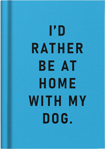 ΣΗΜΕΙΩΜΑΤΑΡΙΟ OHH DEER 7,5*10,5cm.ΥΦΑΣΜΑ I'D RATHER BE...DOG ΡΙΓΕ 56φ.